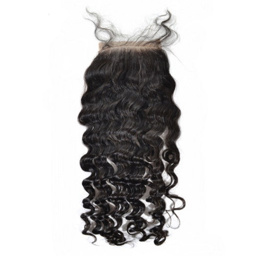 BRAZILIAN WAVE/DEEP WAVE/DEJA STRAIGHT/MALAYSIAN CURLY CLOSURES 4X4 AND HD